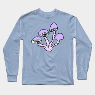 Trippy Pastel Mushrooms Long Sleeve T-Shirt